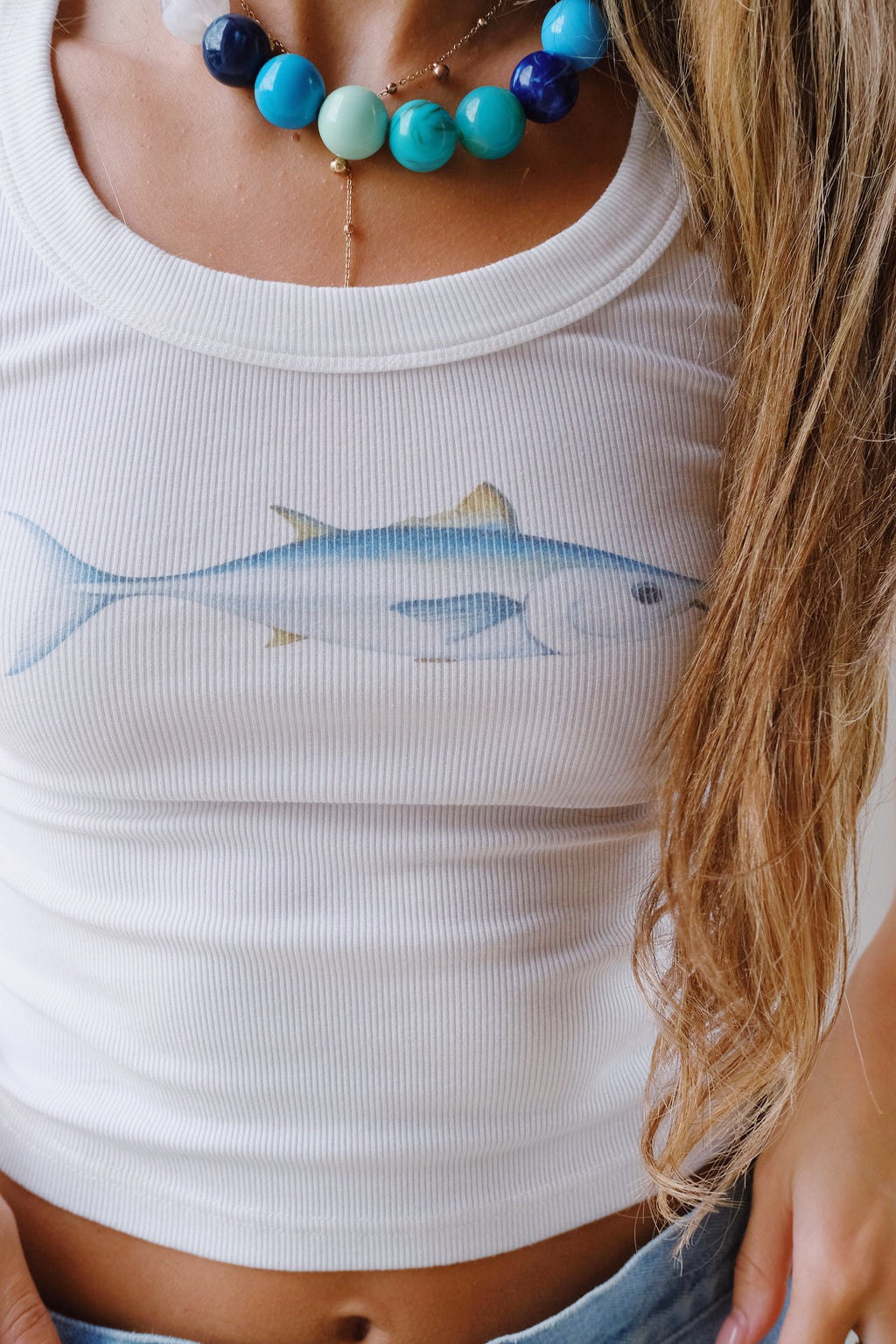 Washed Tuna Scoop Neck Tank